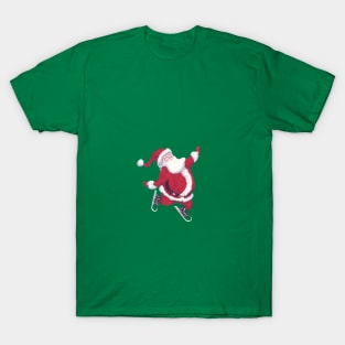 Santa Claus skating on ice T-Shirt